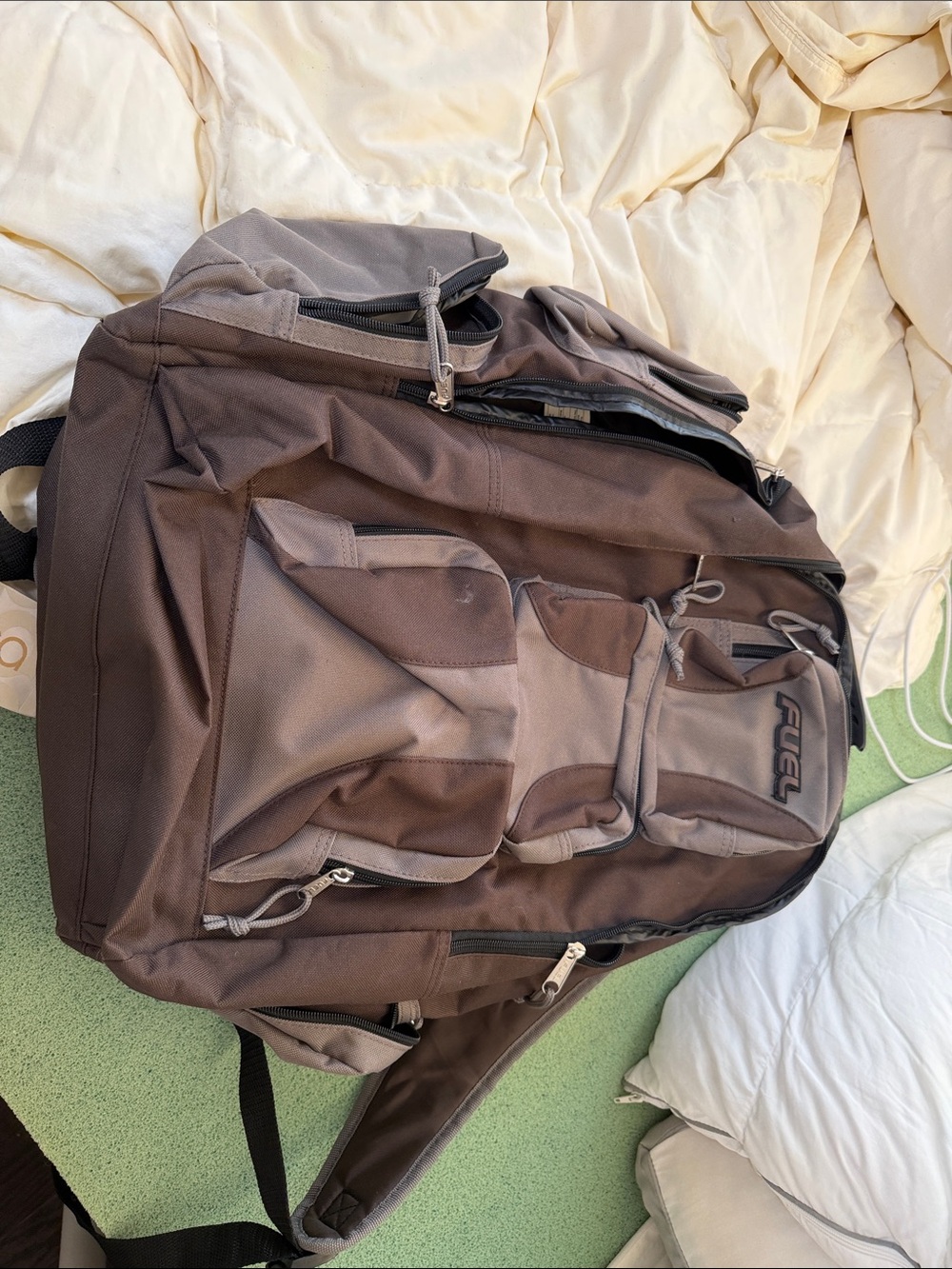 FUEL Men's Brown and Gray Everyday Backpack